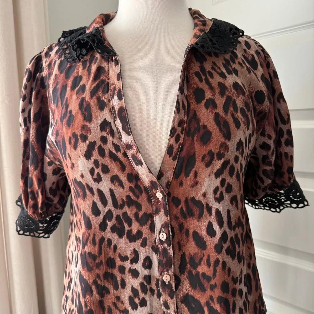 Free People My Love Printed Blouse : Small